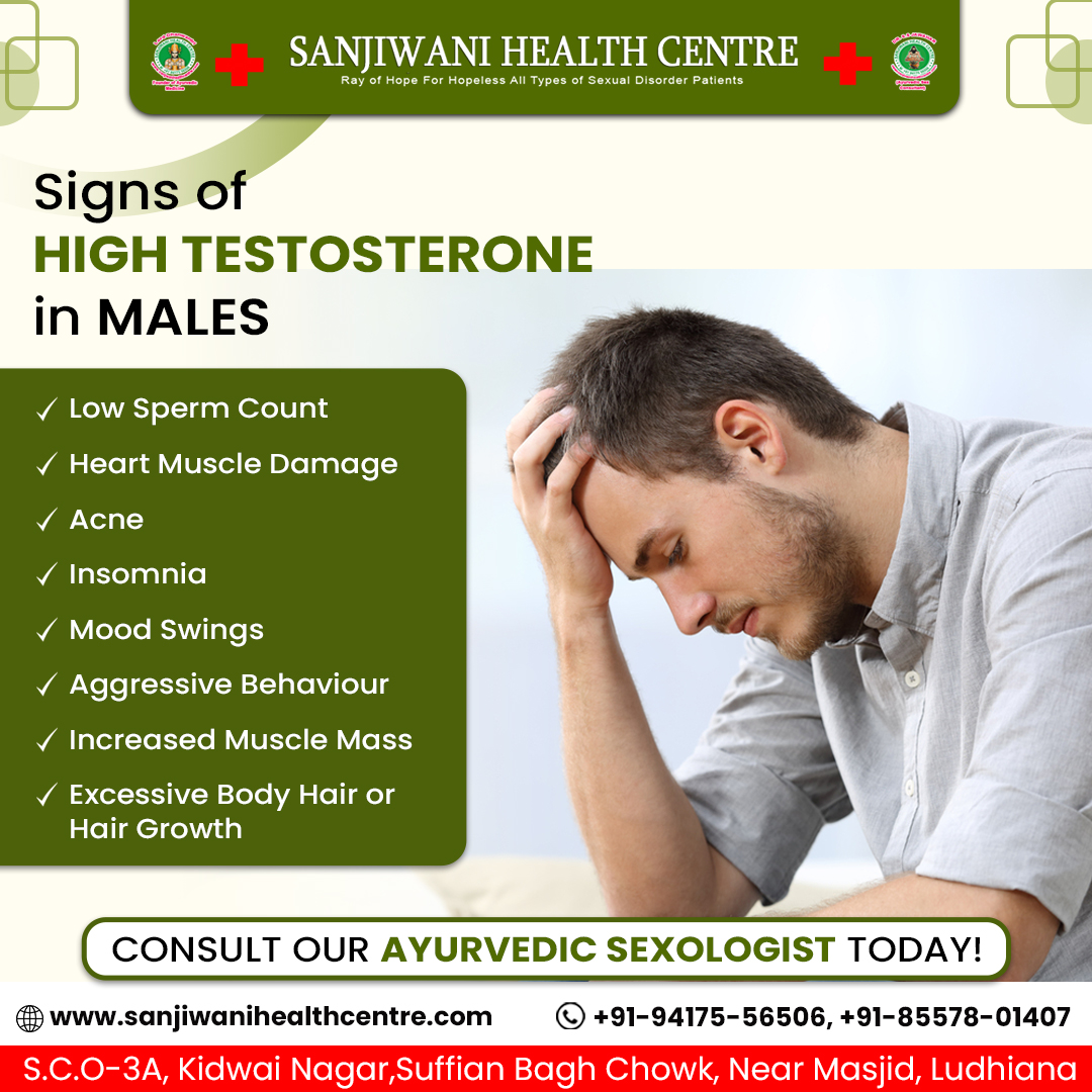 Signs of High Testosterone in Males

👉Low Sperm Count
👉Heart Muscle Damage
👉Acne

#ayurvedic #ayurvedicmedicine #sanjiwanihealthcentre #Punjab #ayurvedatreatment #drssjawahar #sexualhealth #erectile #erectiledysfunction #erectiledysfunctioncure #sexualwellness