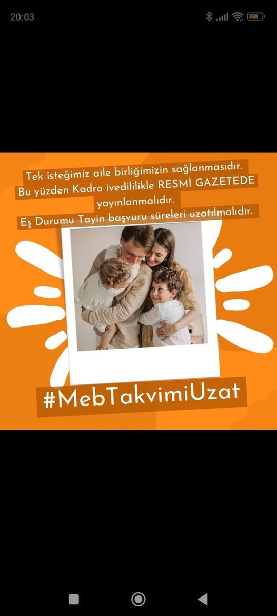 Bizler de yetişmek ve ayrılığa son vermek istiyoruz 

 #MebEkMazeretTakvimi