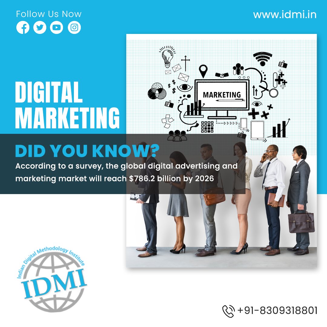 IdmiOfficial's tweet photo. For more interesting digital marketing facts, follow IDMI now.

visit our website : https://t.co/SG3VaMEgsp
Email us at : admin@idmi.in

#digitalmarketing #digitalmarketingcourses #seoexpert #paidmarketing #socialemediamarketing #emailmarketing #contentmarketing #facts #strategy https://t.co/N0VnSI8jcN