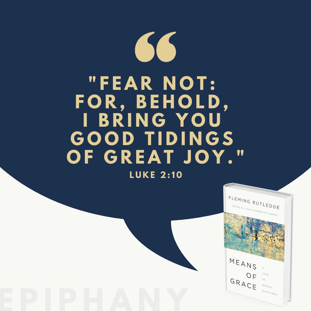 eerdmansbooks's tweet photo. Happy Epiphany!
We celebrate the news of the Messiah's birth being shared with the Magi. This good news was full of awe and fear, but in Means of Grace, @flemingrut describes how delightful and powerful the fear of the Lord is. https://t.co/cFepLmPSQ3