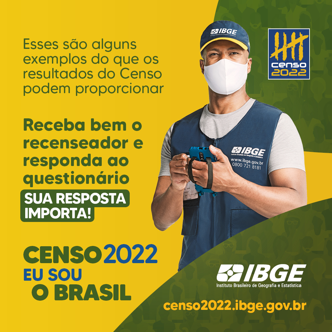 👀 Priorizar os seus interesses é uma das suas resoluções de ano novo?

✨ Aproveite para colocá-la em prática se o #Censo bater à sua porta 🧢

Ele contribui com informações sobre vários assuntos de interesse seu, nosso e de toda a população!

Saiba mais: censo2022.ibge.gov.br