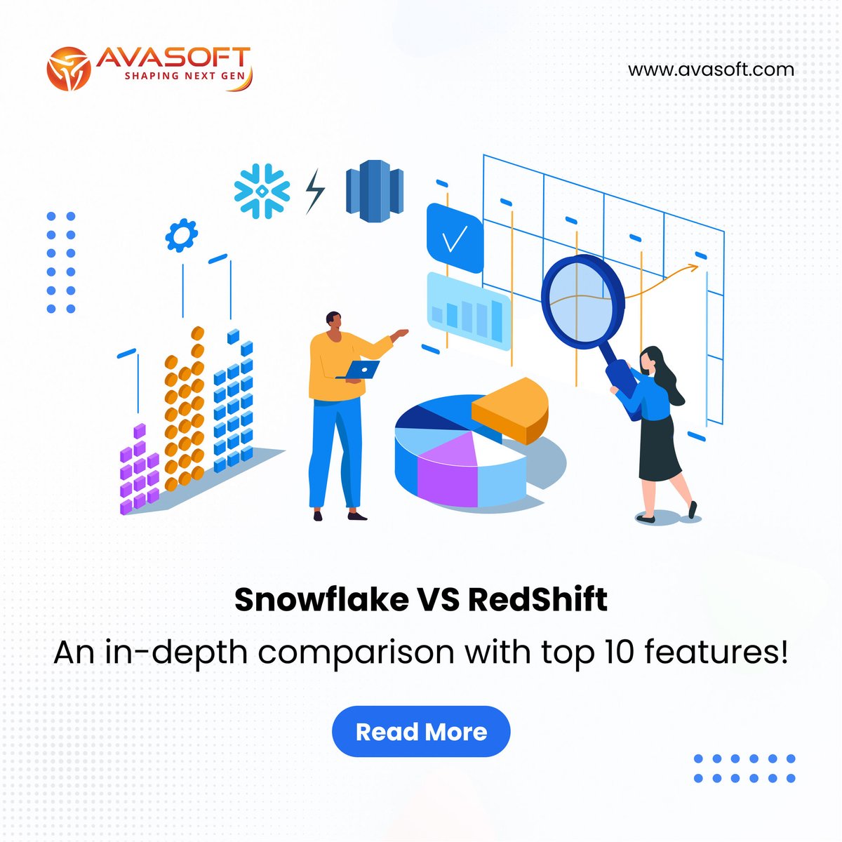 AVASOFTWARE's tweet image. Are your data teams dissatisfied with AWS RedShift and nudging you for a better alternative?
Tap here to know more! ↙️
bit.ly/3VRryHT
#SnowflakeVSAWSRedshift #Snowflake #AWSRedshift #clouddatawarehouse #bestclouddatawarehouse #Snowflakecomparison