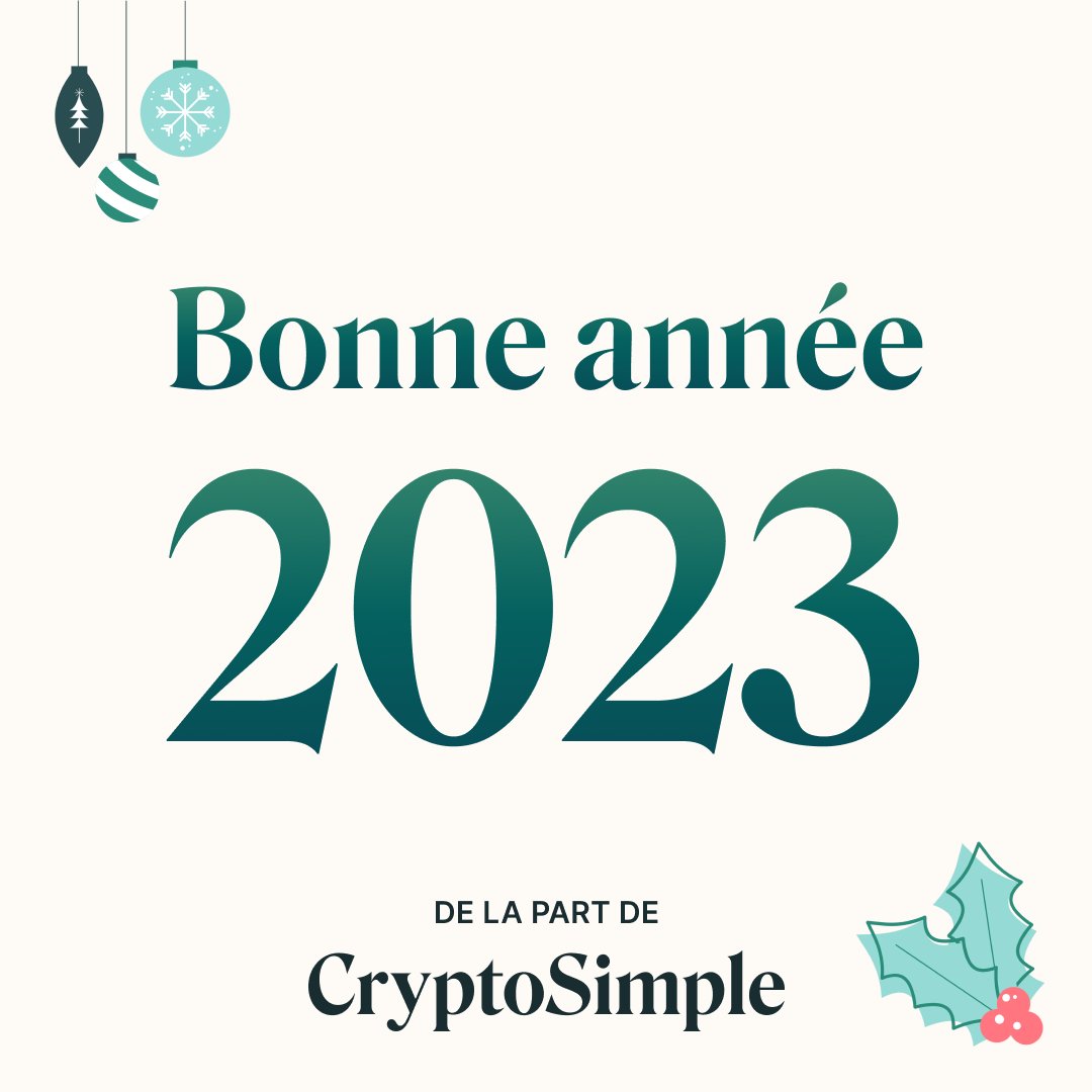 CryptoSimpleApp's tweet image. La première semaine de 2023 passée, toute l&apos;équipe de CryptoSimple vous souhaite à nouveau une merveilleuse nouvelle année, saine et prospère !

#CryptoSimple #Bonneannée #newyear #happynewyear #celebration