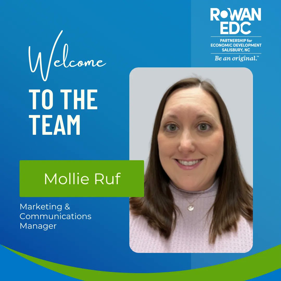 In case you missed it! Please join us in welcoming Mollie Ruf as our Marketing & Communications Manager. Read more about Mollie and how she'll be contributing towards our economic development efforts at buff.ly/3IrWX0h. 

#NewHire #YourRowan