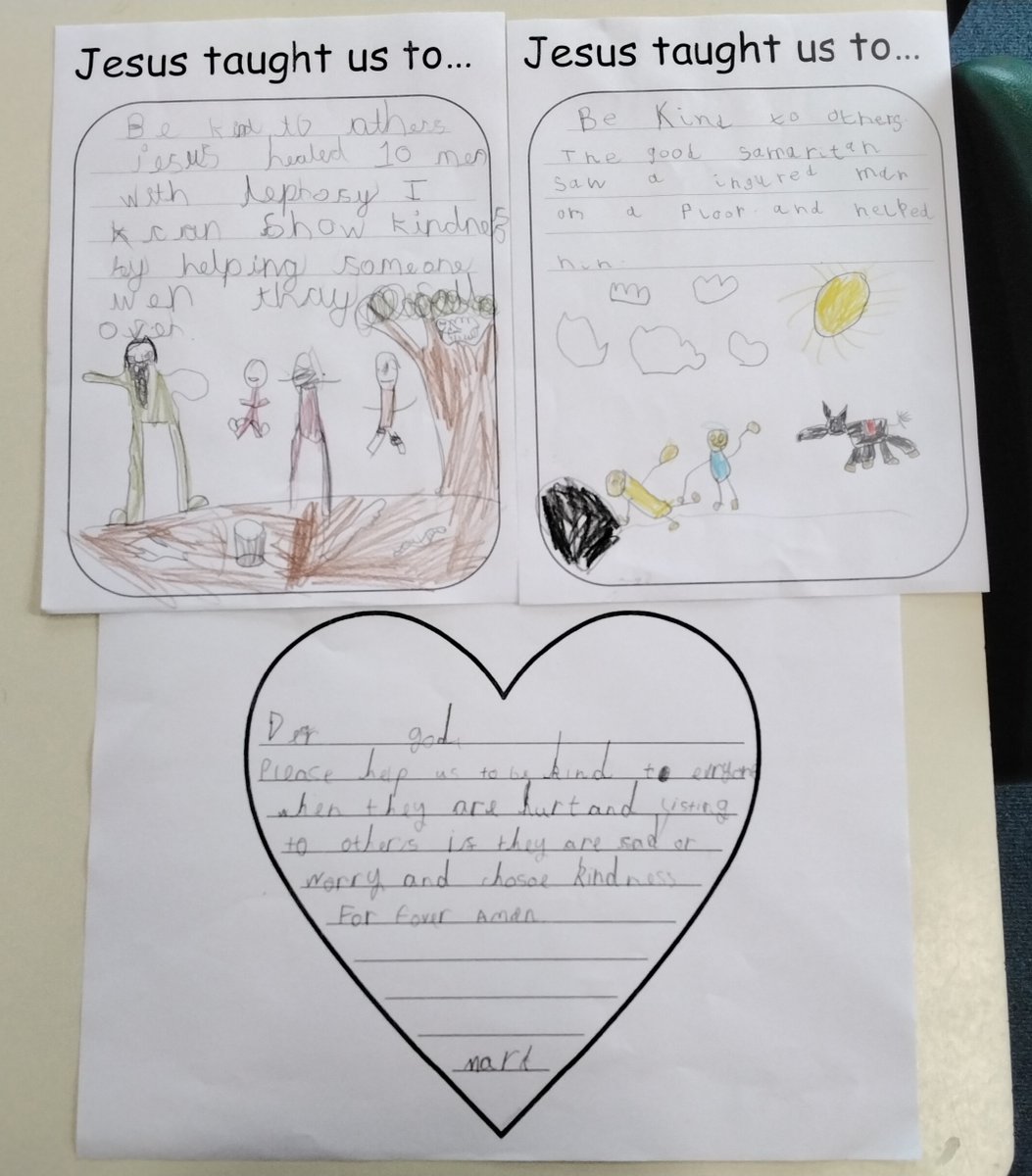 BCEVCPSquirrels's tweet photo. This week is visions and values week. Squirrel class have been learning about some of Jesus' parables. The children are concentrating on how Jesus has taught us to be kind. https://t.co/sq3qX4SOC0