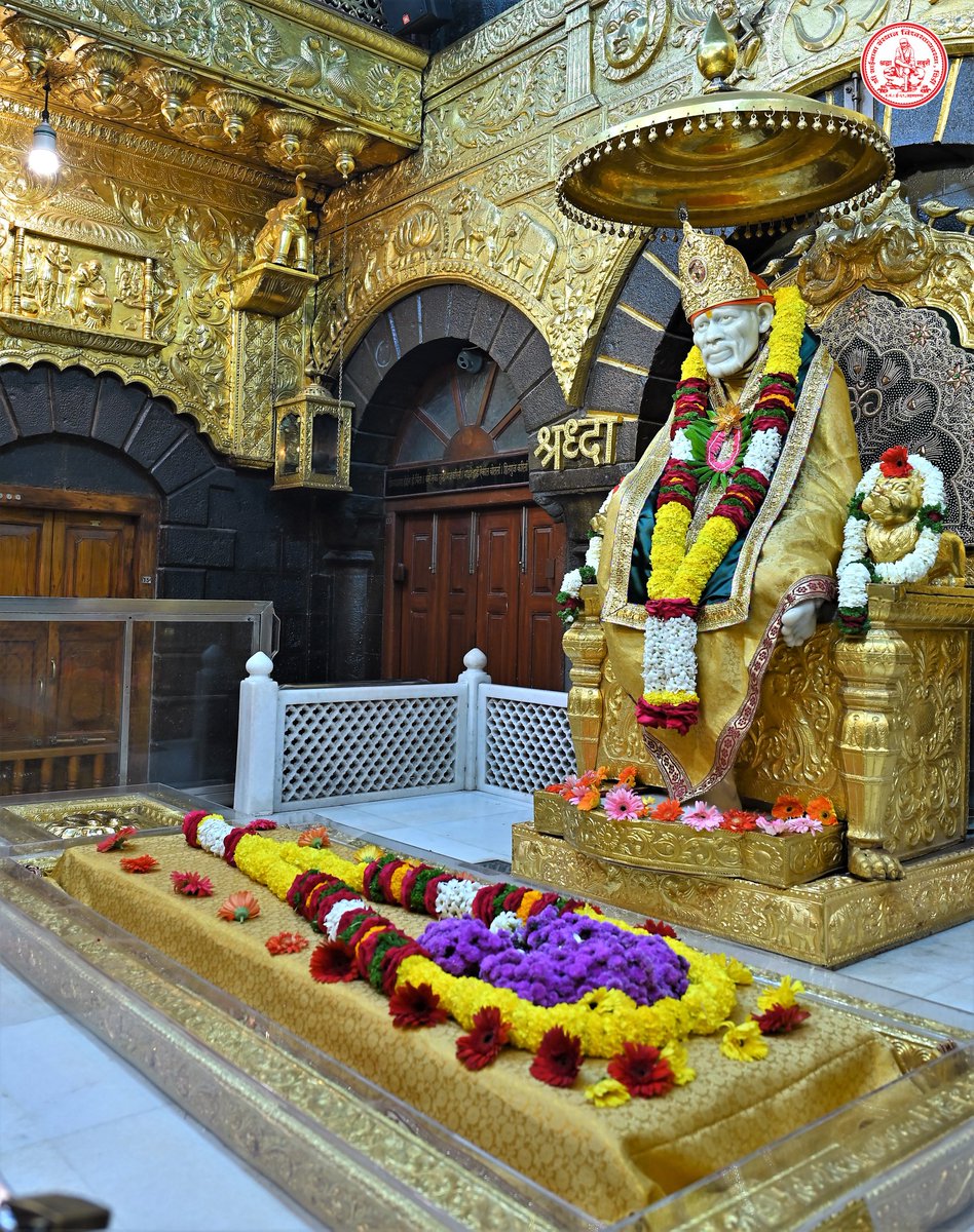 SSSTShirdi's tweet photo. *!! ॐ साई राम !!*
*श्री साईबाबा संस्थान विश्वस्त व्यवस्था,शिर्डी*
*!! ॐ Sai Ram !!*
*Shri Saibaba Sansthan Trust, Shirdi*
*आरती :-   *धूपआरती* 
*शुक्रवार दिनांक ‌०६ जानेवारी २०२३*     
**Aarti* : - *Dhooparti* 
*Friday 06 January 2023* https://t.co/s2yDqxl728