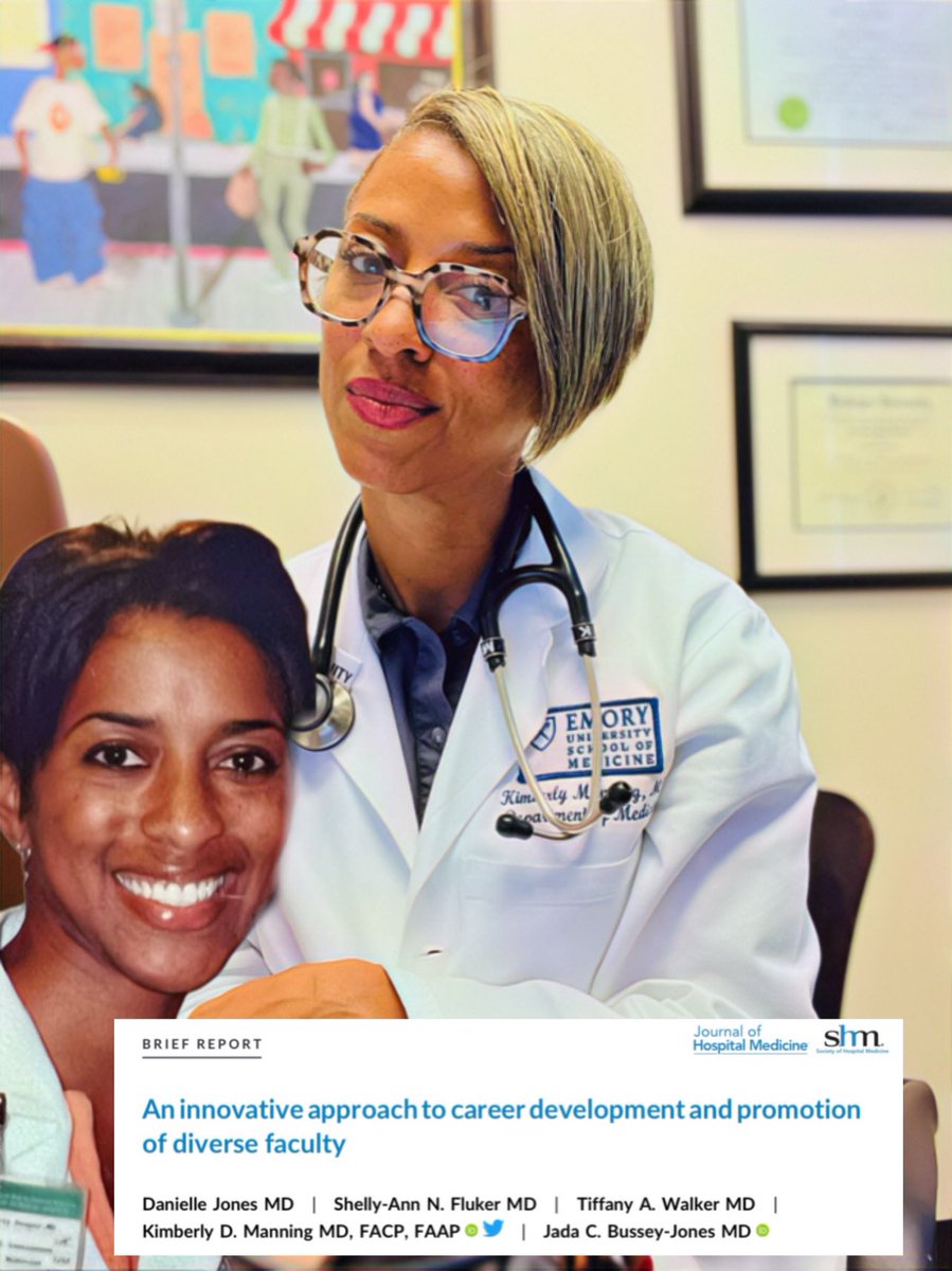 1/ If bright-eyed, bushy-tailed neophyte faculty me had joined @EmoryGIM with the process described in this @JHospMedicine piece? I am certain that I would’ve been promoted far sooner. Especially as a woman and a minority. For us? This piece was personal. Let me explain.