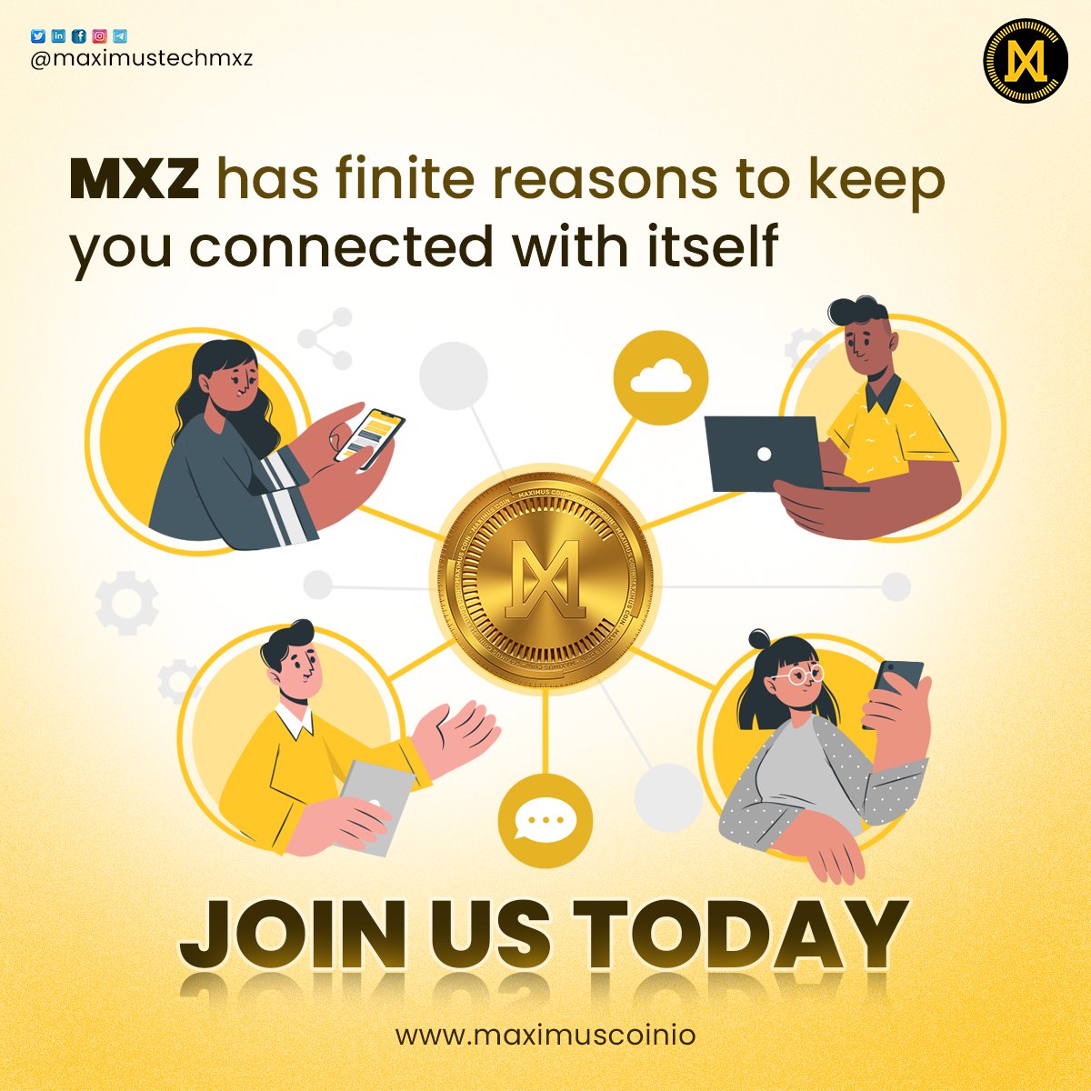 maximustechmxz's tweet photo. Find out reasons why to connect with $MXZ
Find us on - https://t.co/gSNrqw2IJP
#crypto #bitcoin #cryptocurrency #blockchain #ethereum #btc #forex #trading #money #cryptonews #cryptotrading #bitcoinmining #cryptocurrencies #investing #investment #maximustech #mxz https://t.co/H24tbppR1Q