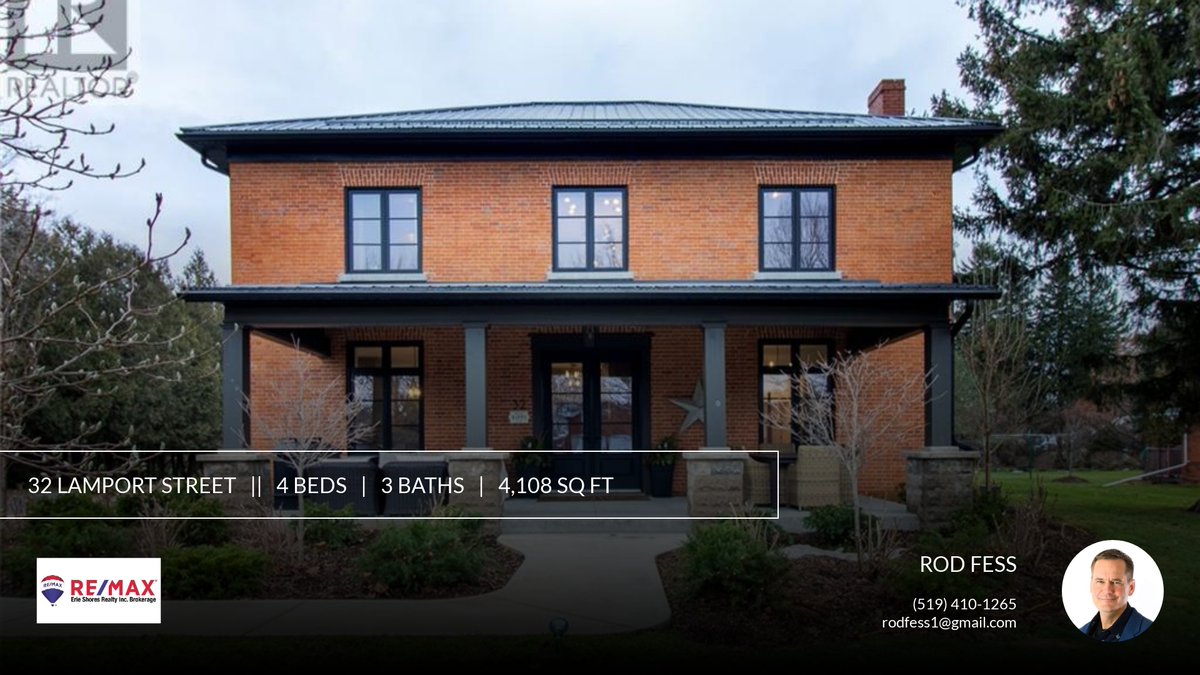 Rod Fess 
519-410-1265

RE/MAX Erie Shores Realty Inc
Haldimand/Norfolk homeforsale.at/32_LAMPORT_STR…