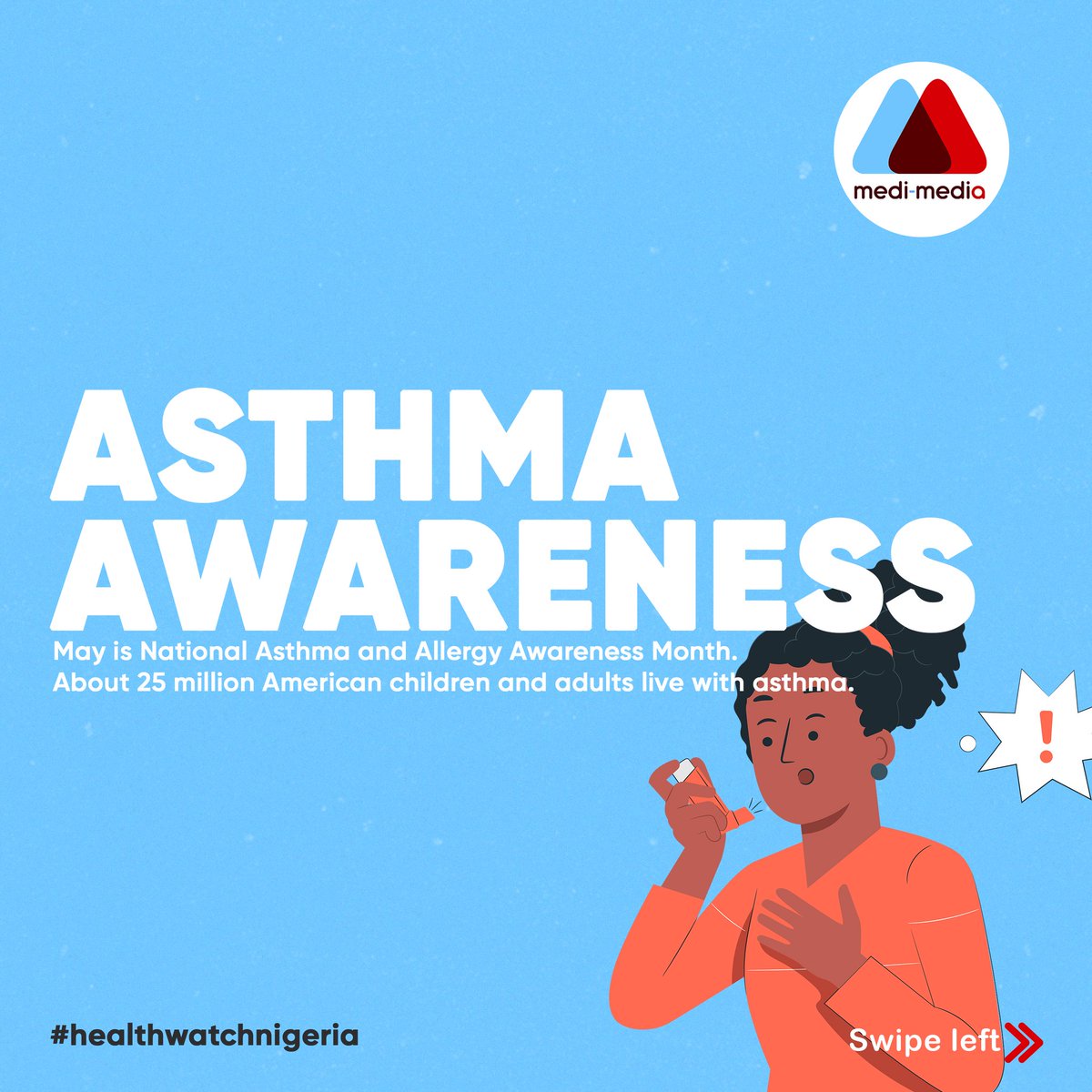 MediMediaNG's tweet photo. Asthma can cause a person's airways become inflamed, narrow, swell and produce extra mucus, which makes it difficult to breathe.
#medimedia #healthforall #doctorsforchange #medicine #healthwatchnigeria #health #doctors #africa #unitedkingdom #happiness #edutainment #meditation https://t.co/Vvj0517Pjz