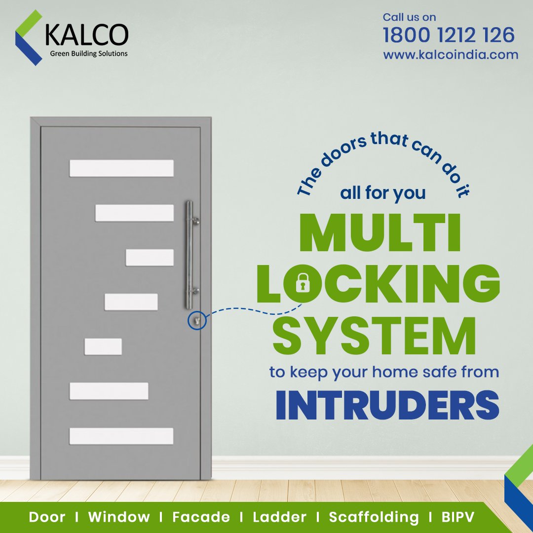 kalcoalusystem's tweet photo. Keep your valuables and family safe from potential intruders and unwelcome visitors. Use Kalco Aluminium doors with multiple locking system. STAY ASSURED, CHOOSE KALCO.
#kalcowindows #windows #modernwindows #elegantdesigns #multiplelocking https://t.co/EBS8Md5JZf