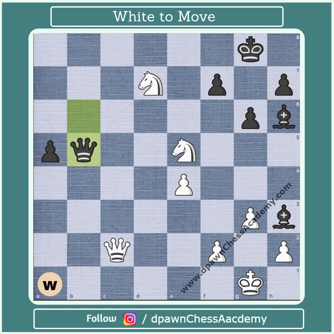 dpawnchess's tweet photo. Easy one
White to play and mate in 2
#whitetoplay #whitetomove #Chess #chesspuzzle #chesstactics #CHECKMATE https://t.co/jLTfFldxgg