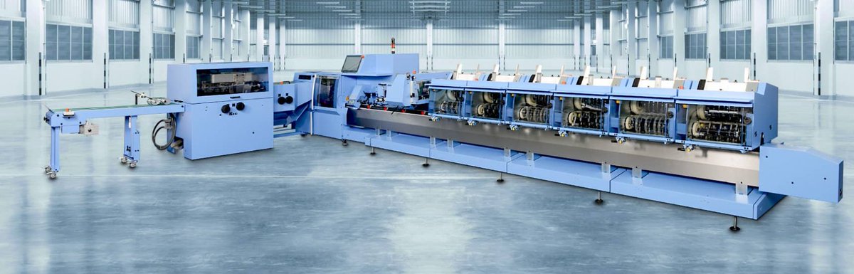 MullerMartiniNA's tweet photo. The Prinova, which is capable of 9,000 cycles per hour, can be changed over incredibly quickly thanks to its innovative individual feeder. Read more at https://t.co/Jgx59EEdXZ
#mullermartini #yourstrongpartner #prinova #saddlestitcher https://t.co/COWOPJkYzk