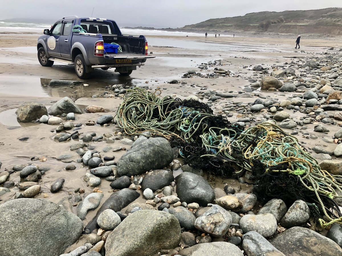2nd #ghostgear recovery of the day. This time #perranuthnoe ♻️🪢🌊 <a href="/forduk/">Ford UK</a> #oceancleanup #castawayropeworks