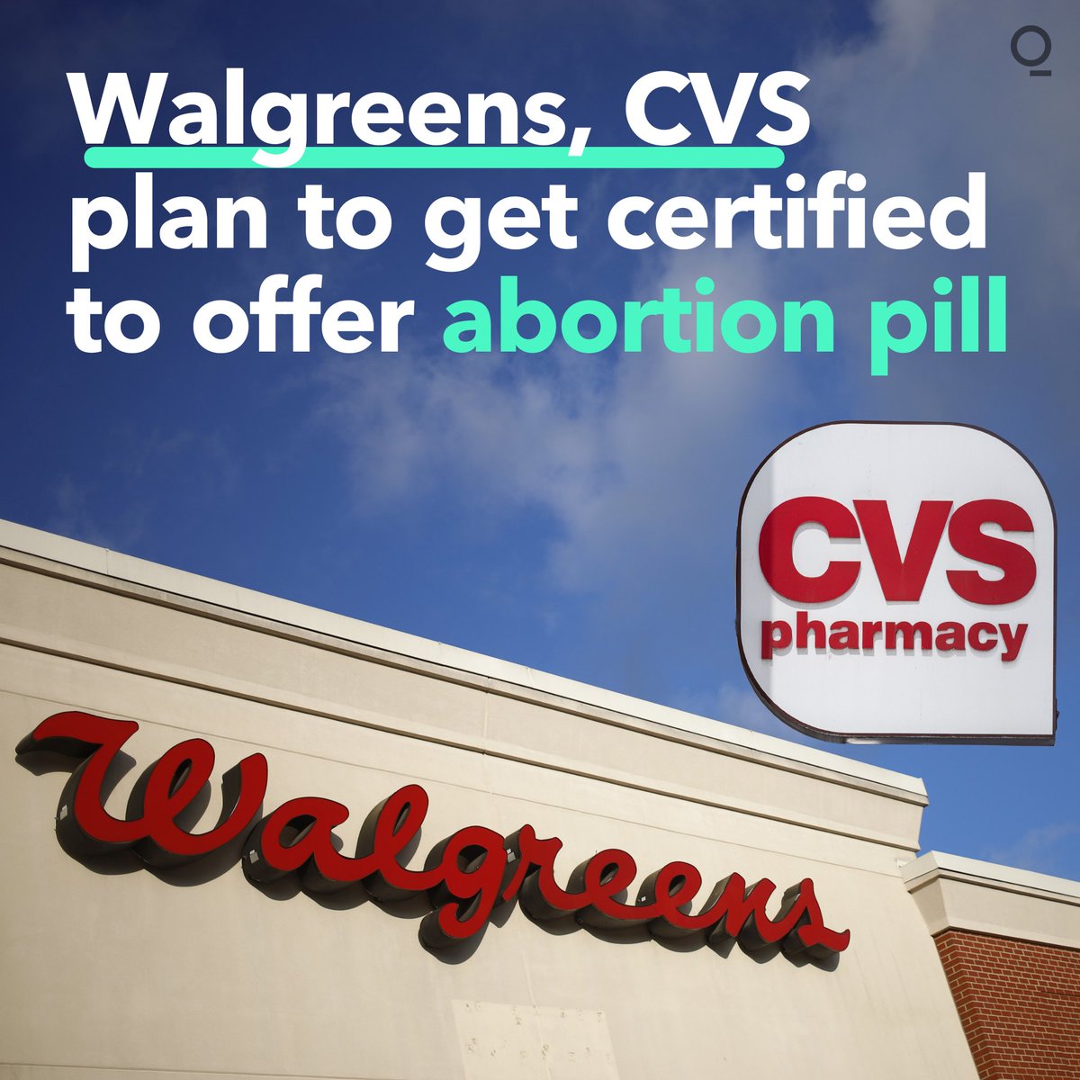Walgreens and CVS plan to seek US certification to dispense the