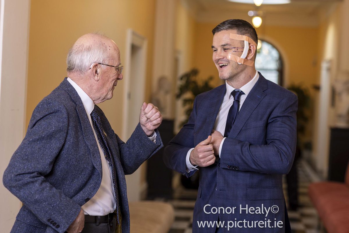 pictureitpix's tweet photo. Great to get a pic in The Irish Times of a big hero of mine Johnny Sexton. ( Of course you can’t tell  him that to his face when you are working!) 
The Royal Dublin Society presented the Irish rugby legend with Honorary Life Membership. Get well soon Johnny! https://t.co/j9poZjM6CY