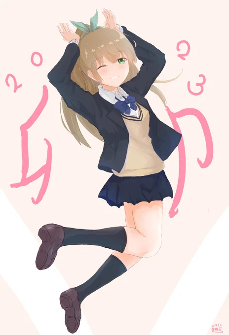 書き初めくまのんです!
今年も熊野をいっぱい描いていきます!

#艦これ #熊野 