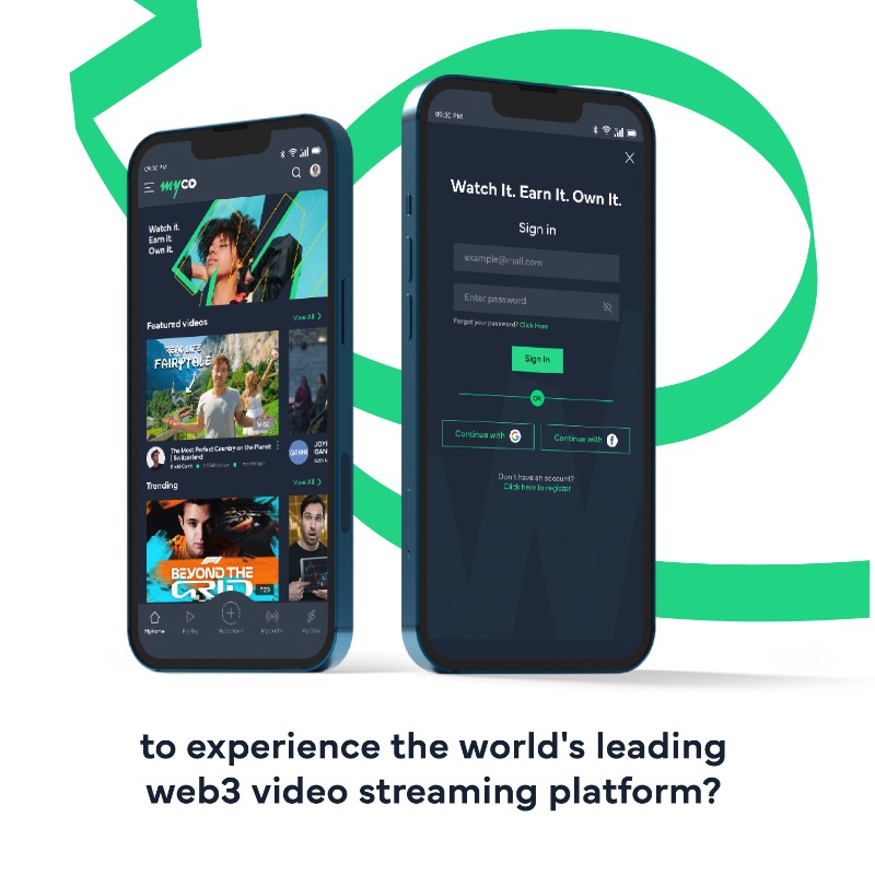 myco_io's tweet photo. Our new web3 watch &amp; earn video streaming platform is now available for download.  Don't miss out on this exciting opportunity to earn while enjoying top-quality content. 

#web3 #cryptocurrency  #myco #watch2earn