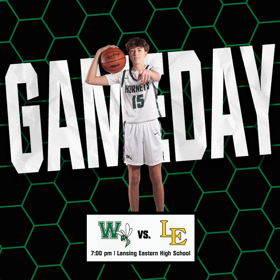 WHSBoysBBall's tweet photo. GAMEDAY!!!

📍 Lansing Eastern High School (Don Johnson Fieldhouse)
⏰ 7:00 pm
🆚 Lansing Eastern
📺 https://t.co/VnYUYcHkaZ

#GoHornets https://t.co/IspzX4RE8A