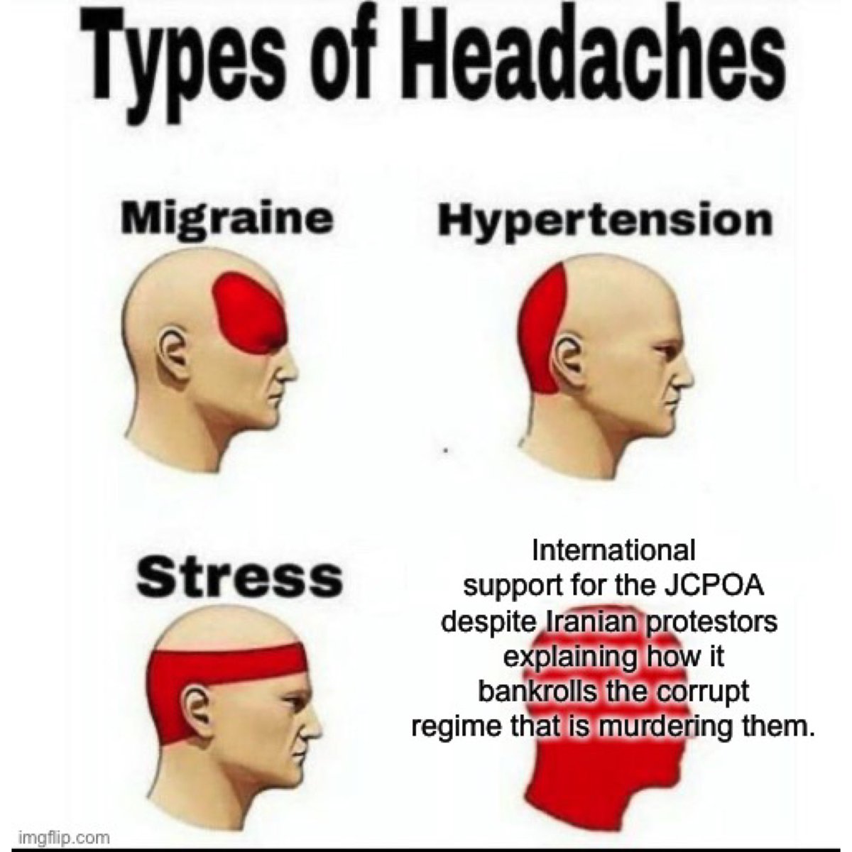 chelseahartisme's tweet photo. Anyone else have a headache like this? #OpIran #IranRevolution https://t.co/0A8qaMm4jw
