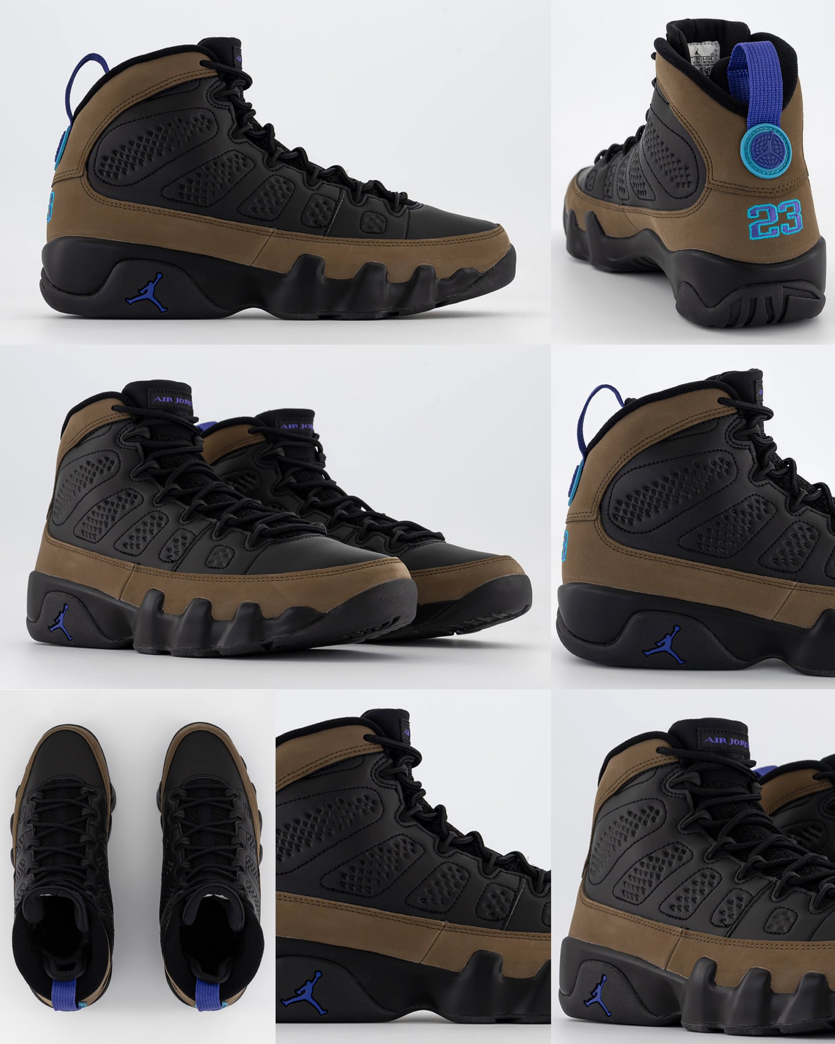 zSneakerHeadz on X 2023 Olive Concord Air Jordan 9 detailed look https t 4SK1xEr788 X