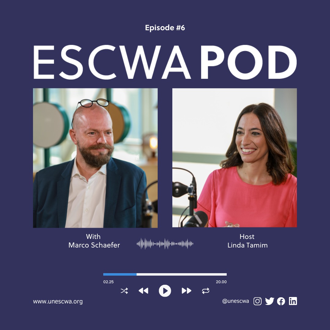 UNESCWA's tweet photo. Watch the 6th episode of #ESCWAPod 👉 https://t.co/827cfQqjfJ with Senior Social Protection Officer & Chief of the Social Protection Section at #ESCWA Marco Schaefer who discusses the importance of social protection in the #Arab region. https://t.co/46FIwsmym5