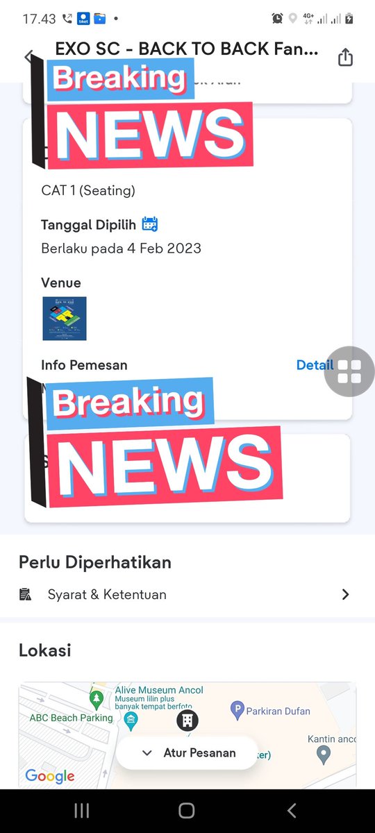 yoonbaek22's tweet photo. WTS  CAT 1 TIKET EXO-SC

-Fee 150k
-diurus sampai tiket fisik
-no tipu tipu

#EXO_SC_JKT #EXOSC_BackToBack #EXOSCInJKT #EXOSC #EXO_COMEBACK #EXO https://t.co/2n8rsUFZxA