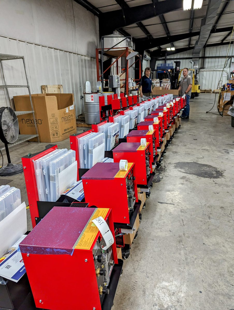 Polyvance's tweet photo. Happy New Year from Polyvance! We've started the new year off right with a batch of 8202 nitrogen plastic welders ready to box up and send to happy customers. Thanks for your business in 2022. Looking forward to sharing some exciting new plastic repair products with you in 2023! https://t.co/xHmvqGhfUP