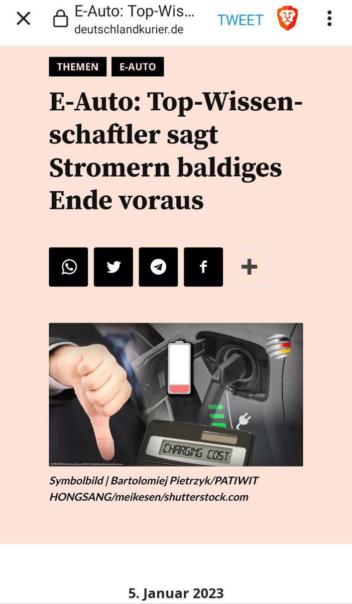 #BatterieAutos
#Eautos #Klimawandel #Klimapanik #Agenda2030

Georg Brasseur, emeritierter Professor der TU Graz für elektrische Messtechnik, zählt zu Österreichs Top-Forschern. Er gibt E-Autos keine große Zukunft mehr und rät, „unbedingt“ am Verbrenner festzuhalten.