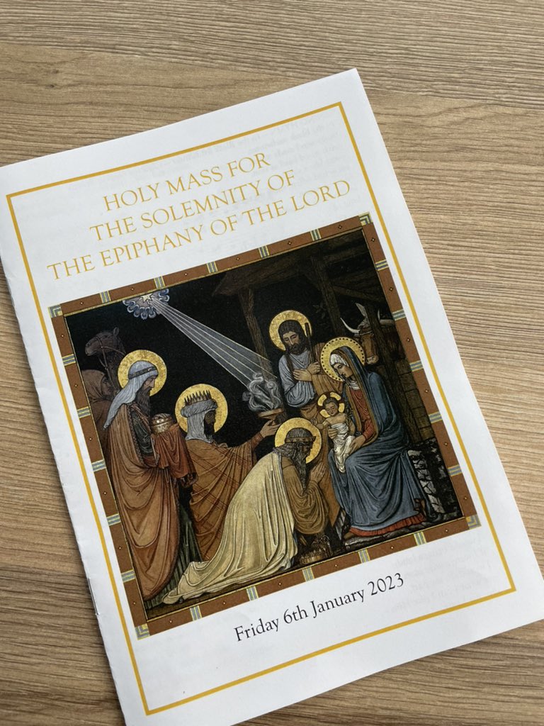 AskInvitePray's tweet image. Happy Solemnity of the Epiphany!

The Vocations Office and @missionoffice have celebrated with Holy Mass and lunch together - including a traditional French galette des rois (king cake), where the person who finds the fève is crowned king for the day!