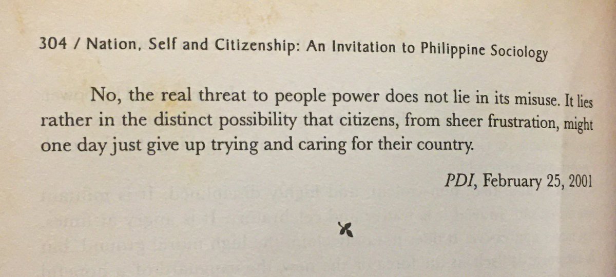 ImNotAFarmerBut's tweet photo. Whenever I feel demoralized about my role in the grand scheme of (seemingly futile) PH nation-building, I often go back to the words of Prof. Randy David. https://t.co/M9FAIi4ItE