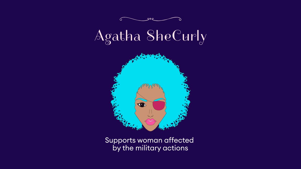 NftCurly's tweet photo. #Agatha SheCurly🤍 What does she symbolize?
No one should suffer from a war. That is why we have created the NFT card, which demonstrates our support for women who have suffered in one way or another because of the war.
#NFT #NFTs #NFTCommuntiy #supportwoman https://t.co/uFWlZV1NUO