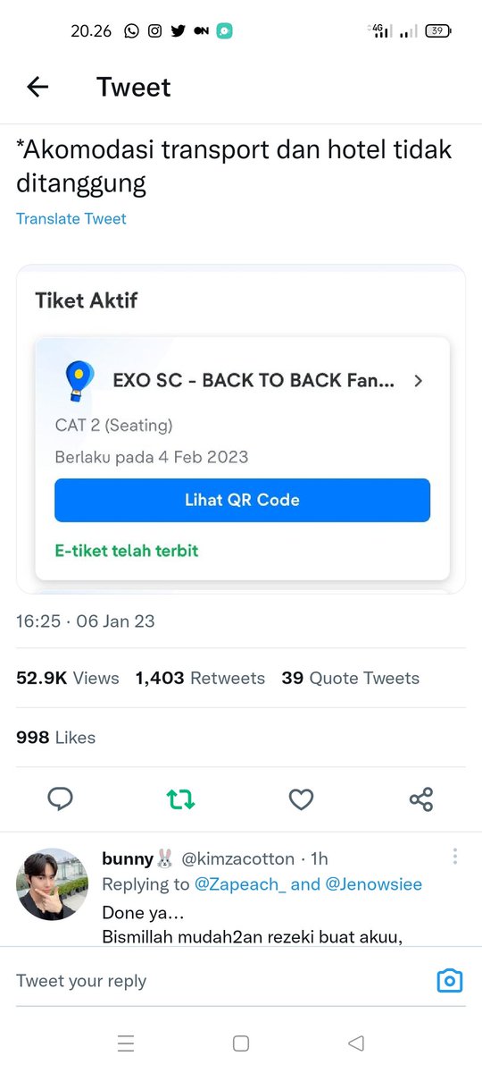 relovesexo's tweet photo. @Zapeach_ @Jenowsiee bismillah, done all rules kak^^
pengen bgt bgt bgt ketemu sehun chanyeol huhu:( btw thank you for giveaway kak, sehat sehat dan lancar selalu rejekinya✨ https://t.co/aGwZ8vg7NQ