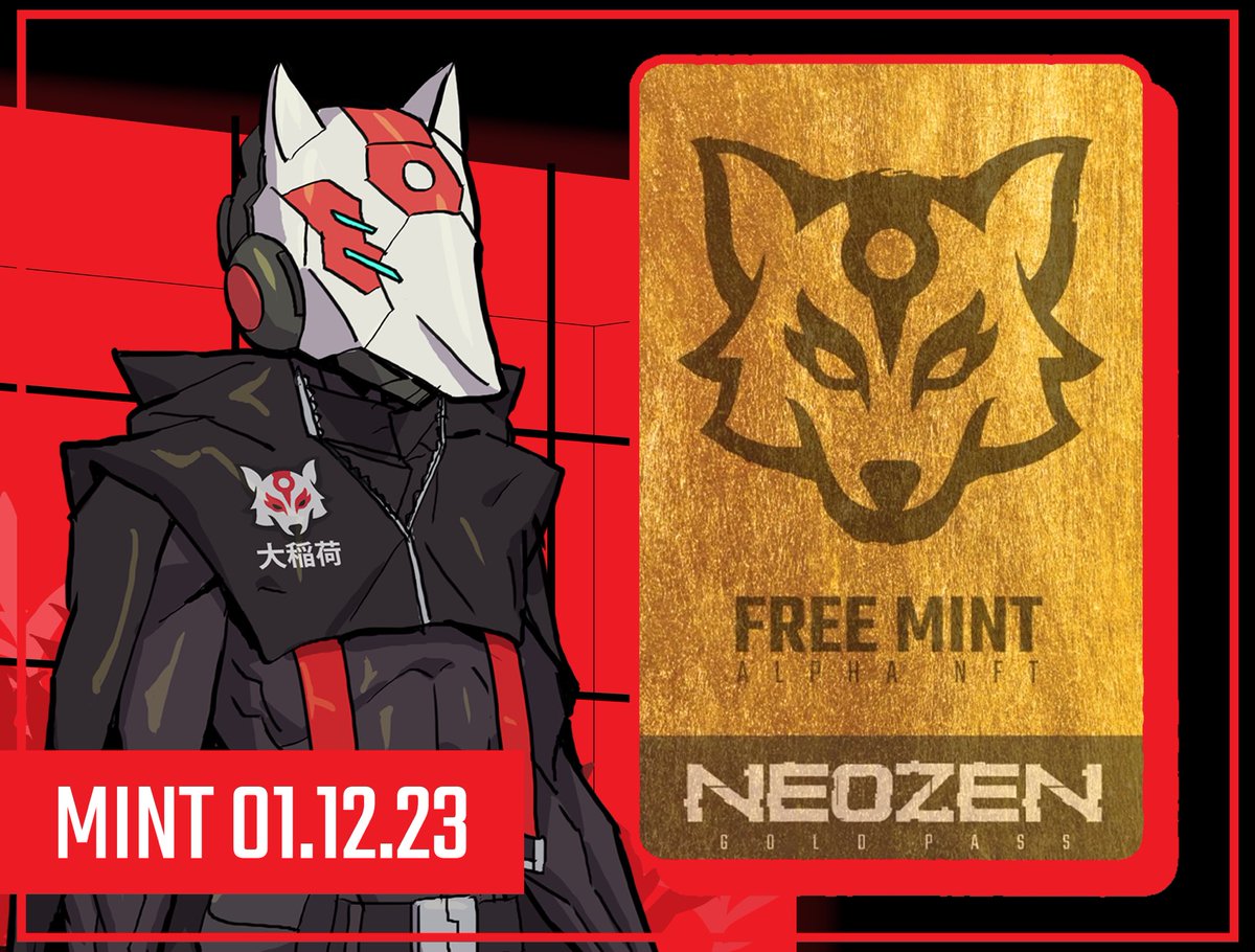 NEOZEN Gold Pass Giveaway 🚨
I'm giving away 1x Gold Access Pass (FREE MINT) for @NEOZEN_NFT
 
1⃣ Follow @NEOZEN_NFT
2⃣ Like & Retweet
3⃣ Tag 3 Friends who should #JoinTheResistance 🛡️

Winner in 24 hours! Good luck!! 🍀
#NEOZEN #NFTGiveaways #NFTCommunity