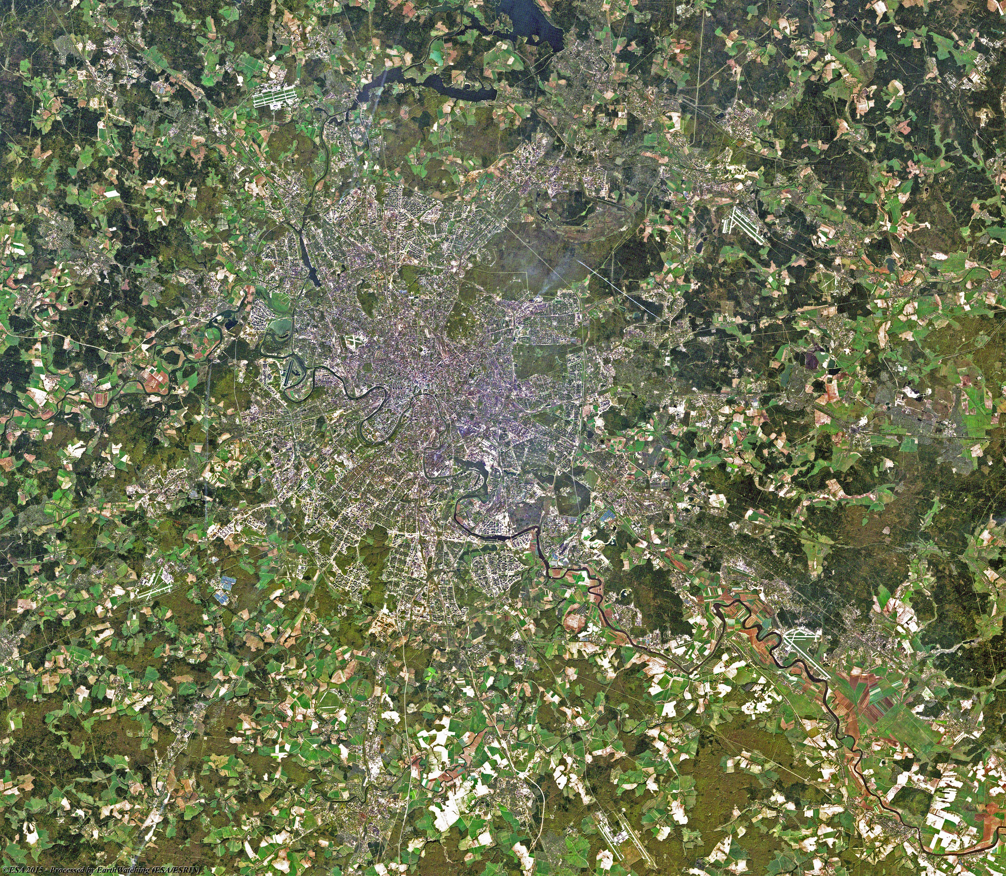 Москва со спутника