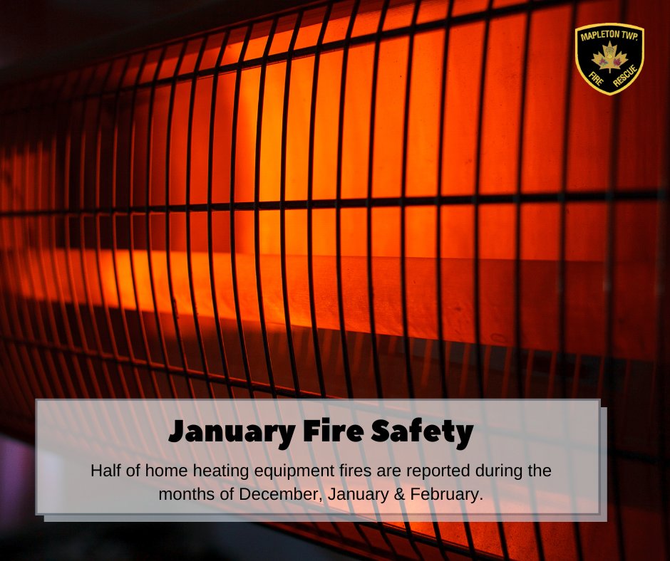 mapletonfireres's tweet photo. Stay safe by keeping anything that can burn at least 3ft from heating equipment (furnace, fireplace, wood stove, portable heater)
#mapletonfirerescue https://t.co/1B0SXoeXYJ