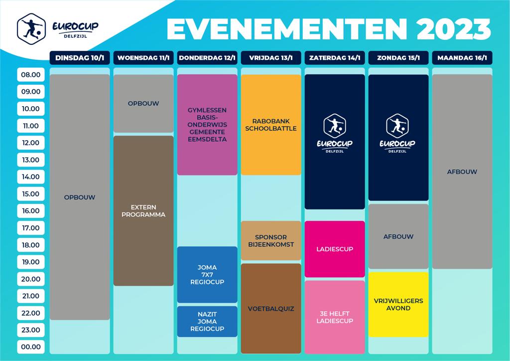 eurocupdelfzijl's tweet photo. Volgende week is het zover, Eurocup Delfzijl 2023! 🔥Uiteraard kijken we uit naar de toppers 🔝van de toekomst op zaterdag en zondag! Maar Eurocup Delfzijl heeft meer te bieden! Check het volledige programma en zorg dat je niets mist! ➡ https://t.co/sqkrHmVep9. https://t.co/BVqKFkJcCU