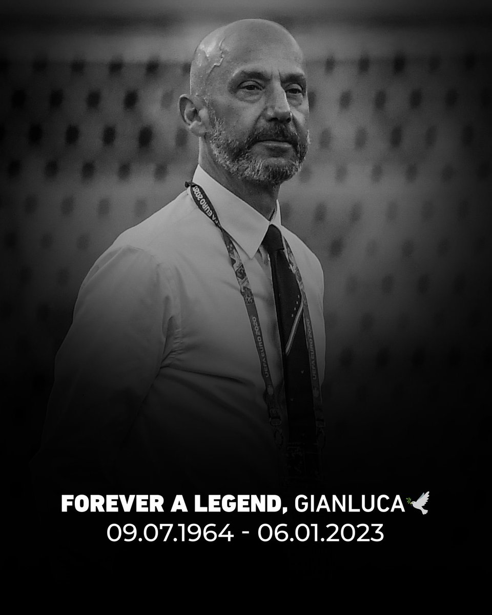 Ciao! Luca
Grande persona, dentro e fuori dal campo. Il calcio è in lutto 
Riposa in pace. 🇮🇹

Ciao! Luca
Great person, on and off the field. Football is in Mourning
Rest in peace.