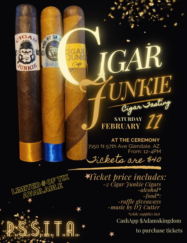DaCigarJunkie's tweet photo. Come hang rub shoulders with me! Be apart of the growth!
@cigars_eztli @CigarRecon @RebelChefJay @KryssyLaReina @MMASAElite
@achickwithstick
 #cigarjunkie #cigaraficionado #botl #sotl #PSSITA https://t.co/ljGjMiiNx9