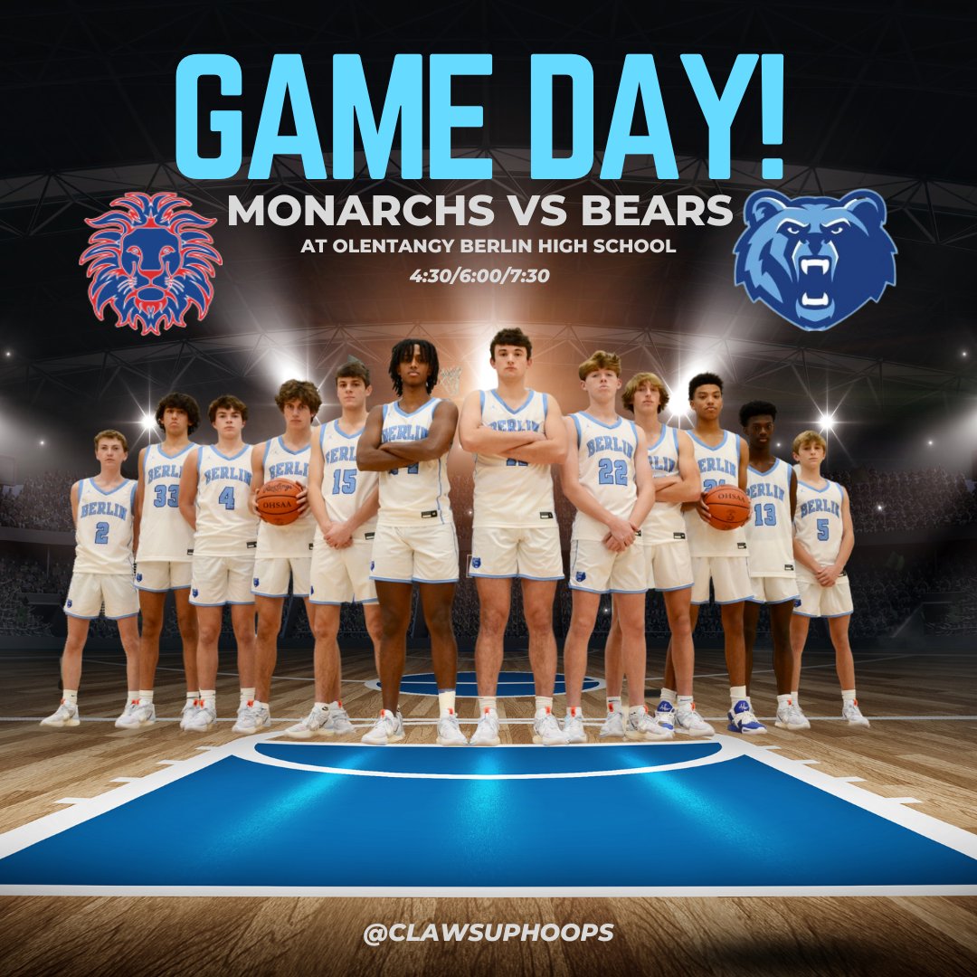 clawsuphoops's tweet photo. GAME DAY! #ClawsUpHoops #BerlinPride #BerlinFamily #Teamwork #DoTheWork #DefendTheCave
@BerlinBears_SS @Cheer_OBHS https://t.co/4RvWL54jyv