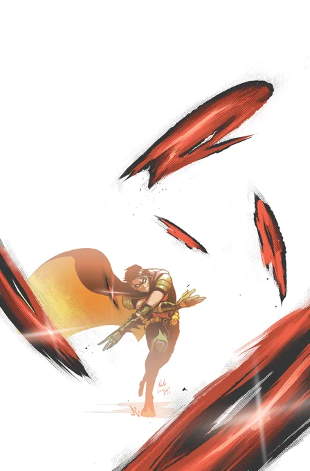 Forgot to share this but here is my variant cover for Tim  Robin #7 