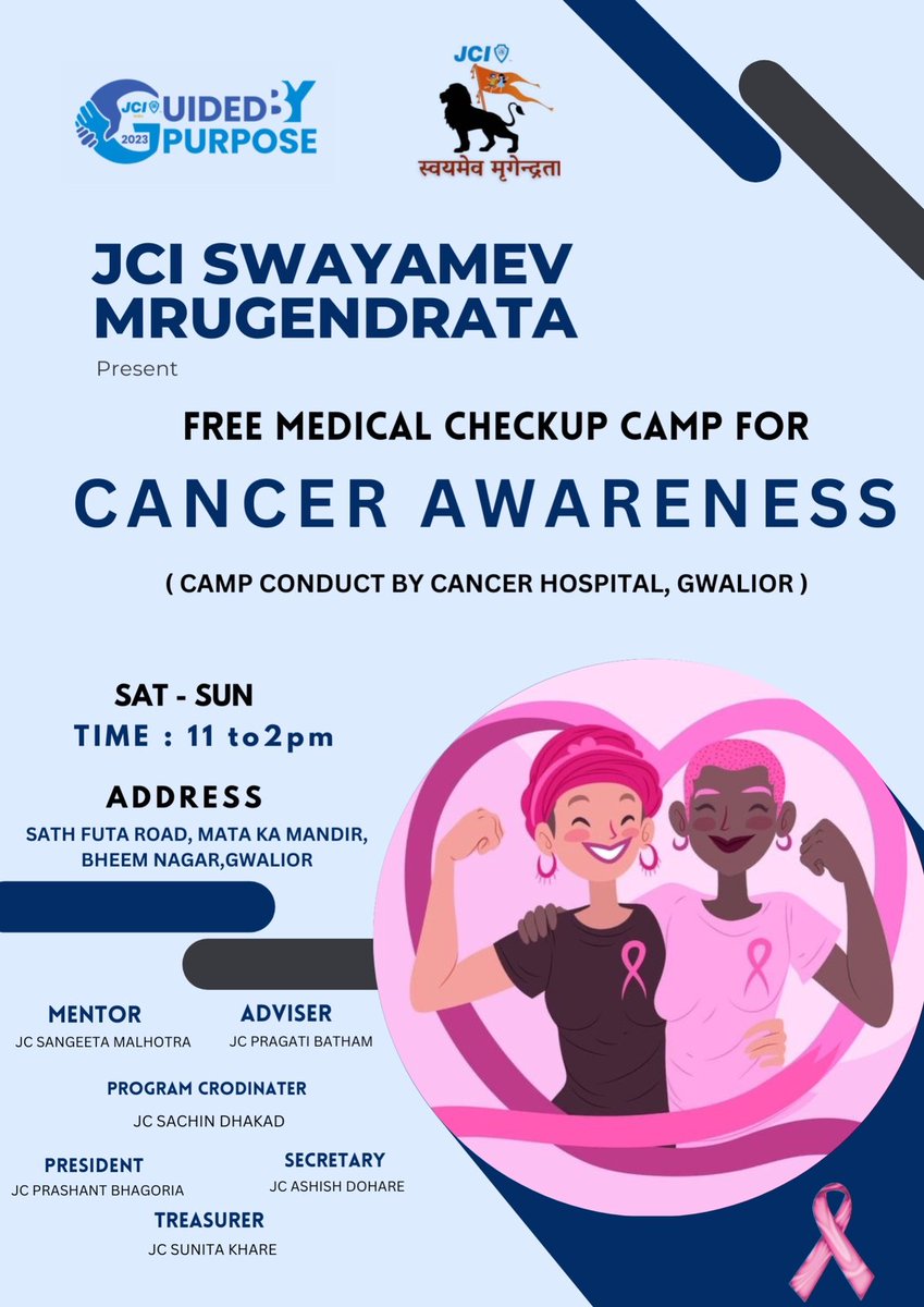 CancerGwl's tweet photo. Cancer awareness camp conducted by Cancer hospital &amp; Research Institute, Gwalior https://t.co/A1r6tJG589