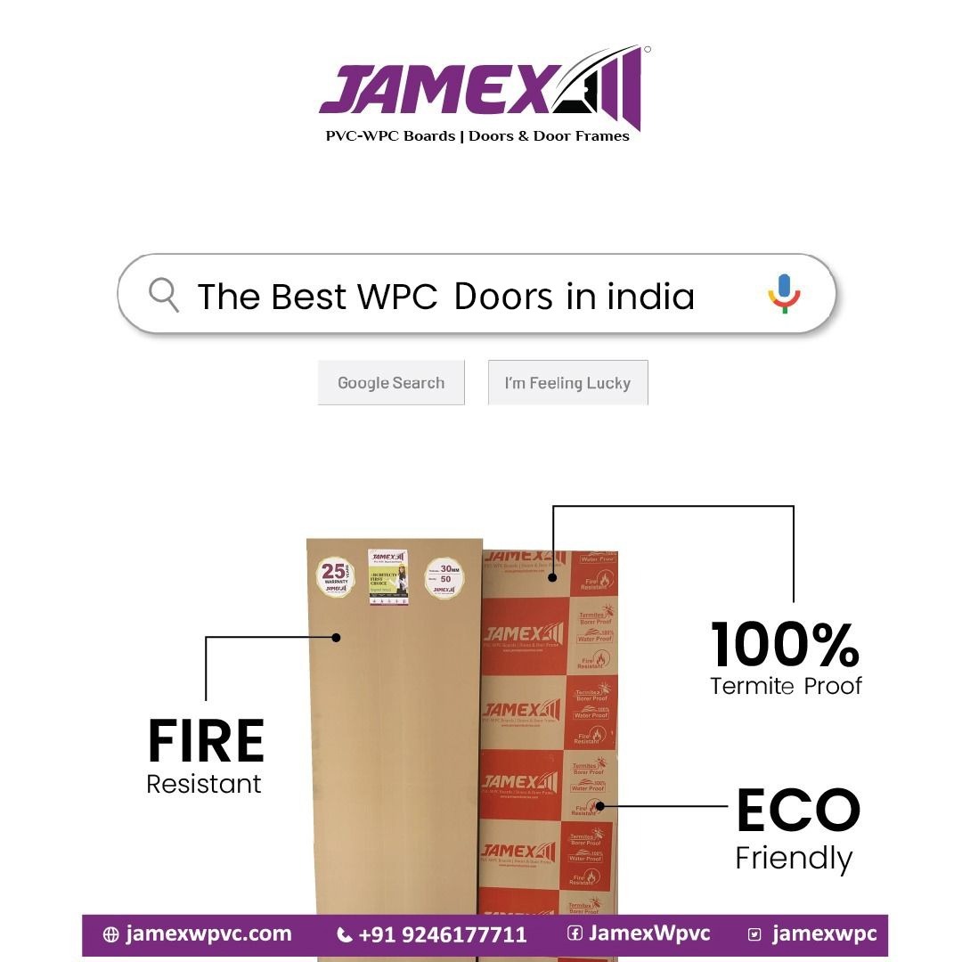 JamexWpvc's tweet photo. Get the best Wpc doors in India only Jamex Wpc
Reach us at: https://t.co/pkxS8KVJLW | +91 9246177711
#JamexWpc #Jamex #WPC #Doors #SoundProofdoors #SoundProof #Durability #Quality #WpcDoorFrame #PvcDoor #WpcDoor #PvcDoors #HomeDecor #EcoFriendly #TermiteProof #Durability https://t.co/8qg9nlVqIx