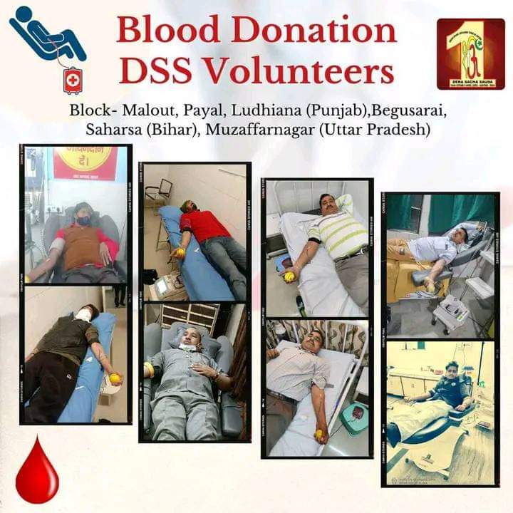 Poonam34389177's tweet photo. Always happy to the needy #Humanity is a quality which #DssNewUpdates volunteers have in abundance. Their #BloodDonation drives have brought life back to several needy patients, all possible with the teachings of Saint Dr @Gurmeetramrahim Singh Ji Insan! https://t.co/YrV2yPxGOo