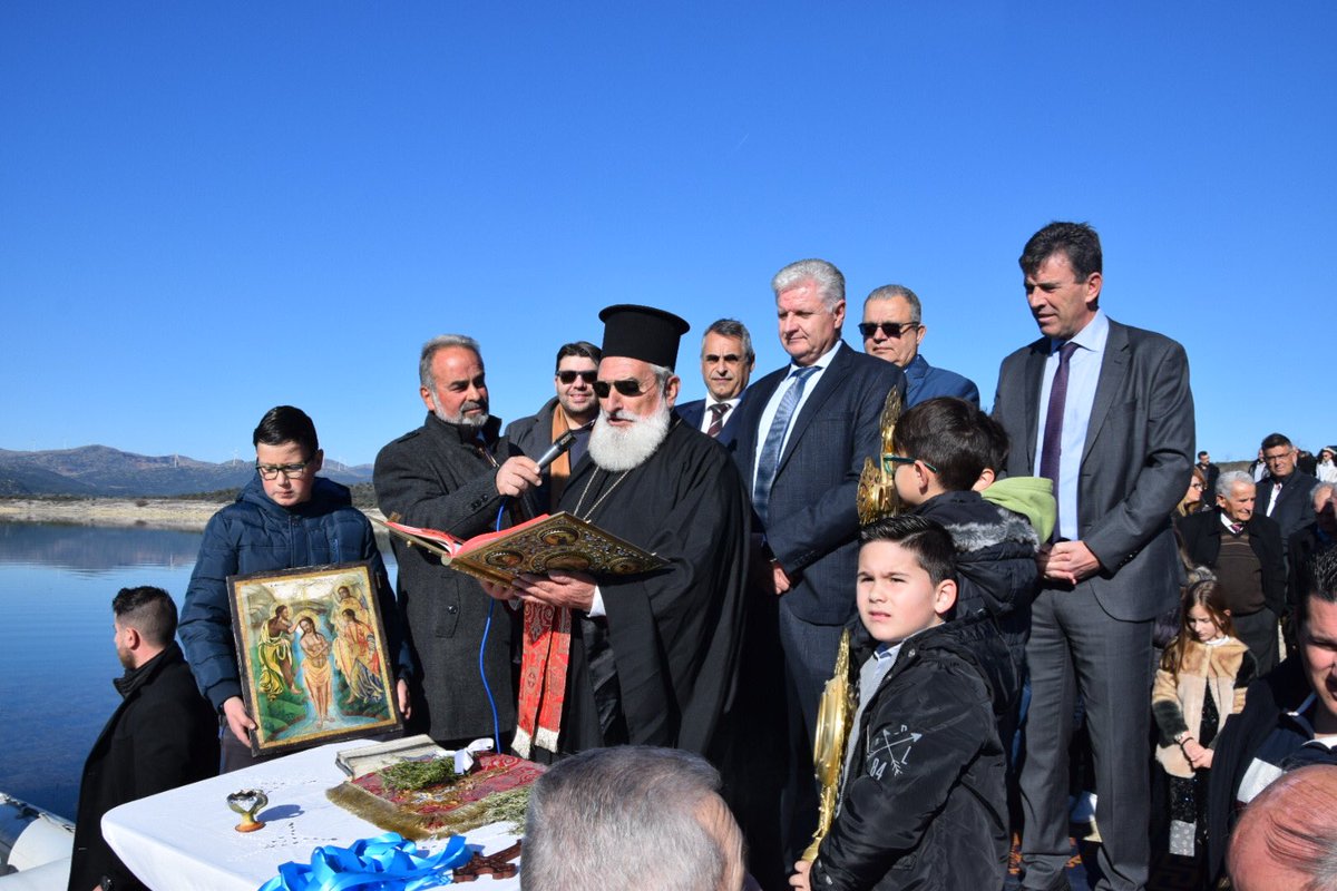 DelDimitris's tweet image. Θεοφάνεια στην λίμνη Τάκα.