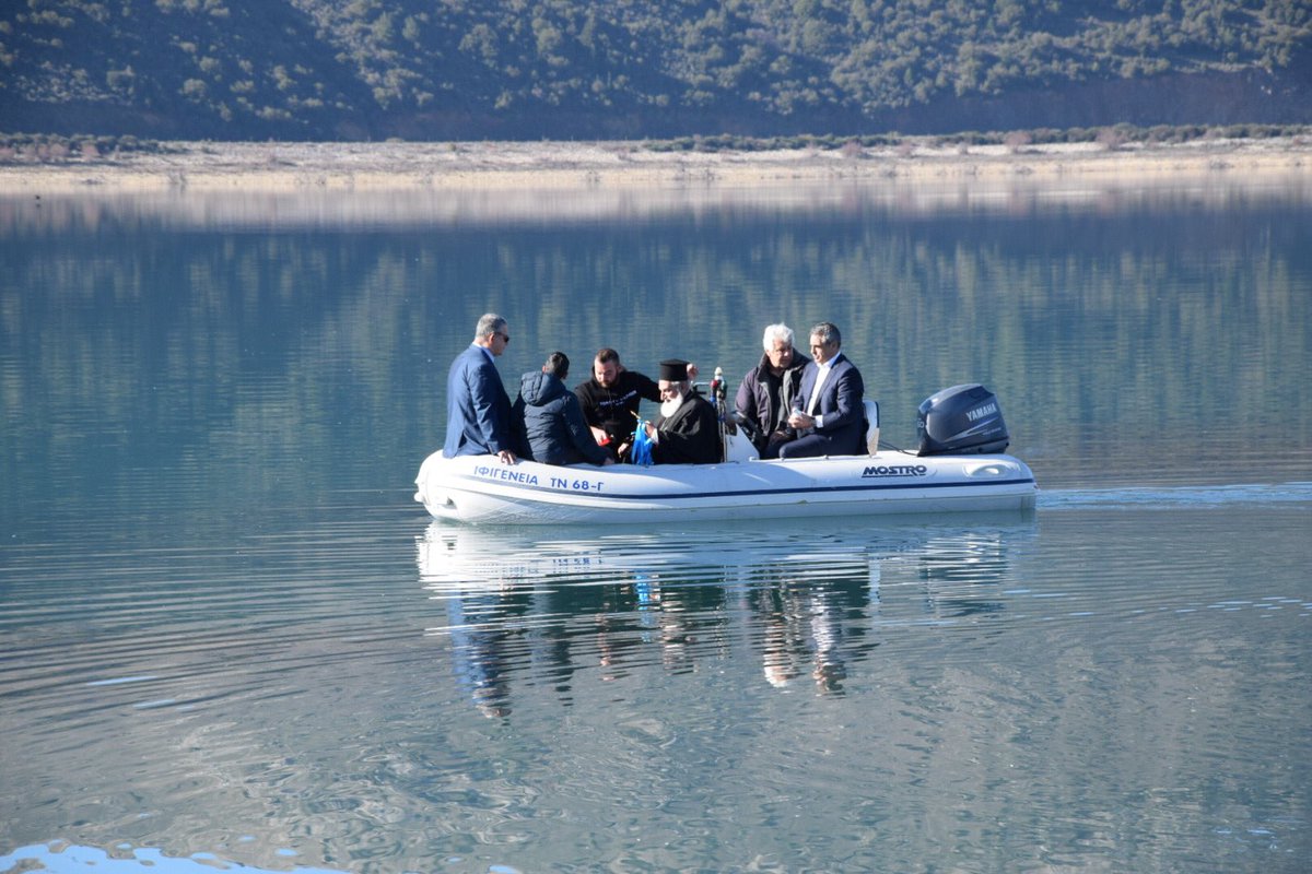 DelDimitris's tweet image. Θεοφάνεια στην λίμνη Τάκα.