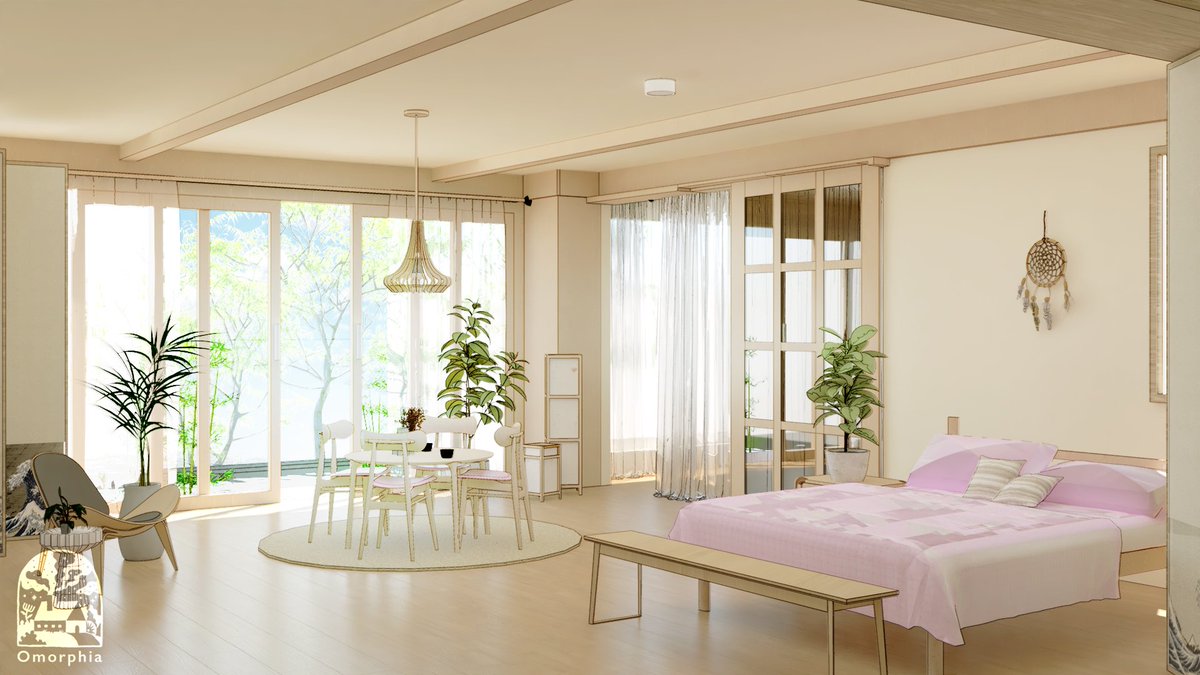Omorphia1's tweet photo. Which room can make you comfy and calm? 🍃😌 https://t.co/ID2uaKcPbL