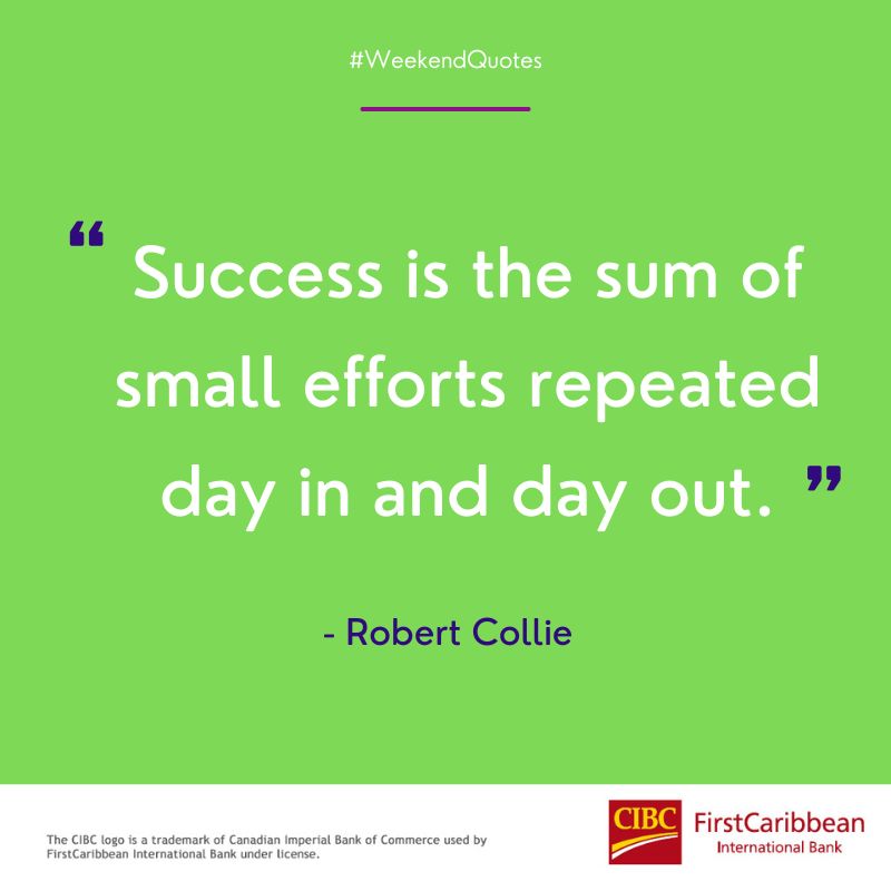CIBCCaribbeanBS's tweet photo. Something to keep in mind this weekend!
Happy Friday!
#CIBCFirstCaribbean https://t.co/9j4LzPvACn