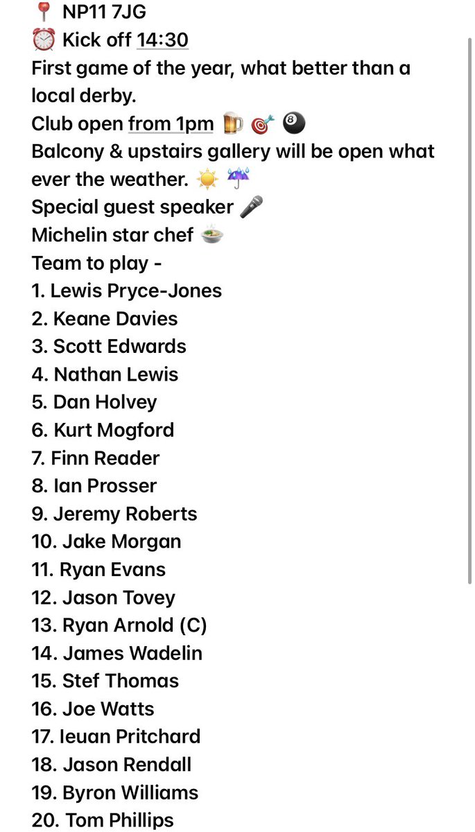 <a href="/YnysdduRugby/">Ynysddu R.F.C</a> V <a href="/OakdaleRFC/">Oakdale RFC</a>