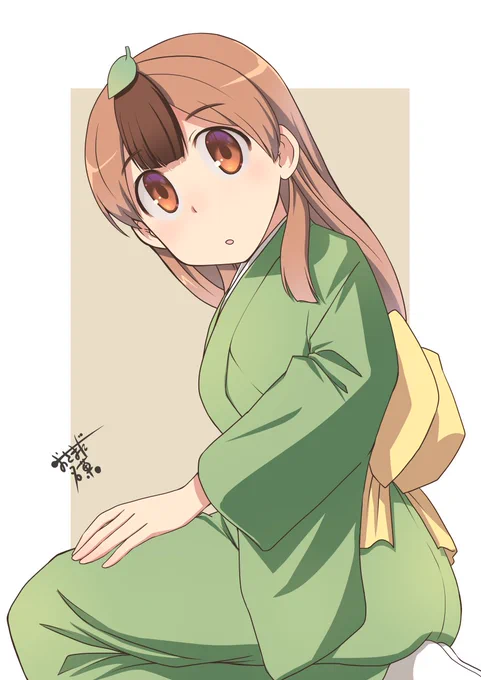 なんとなく正座まめだちゃん。
和服で正座したときの下半身のラインってグッとくるよね!
でも、描いてて皺がもう訳わからんかったよ!
#しっぽな 